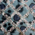 Leopard Print Knit Sequin Fringed Feather Embroidery Fabric